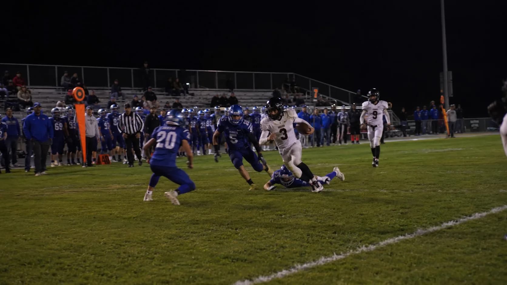 American football game in progress